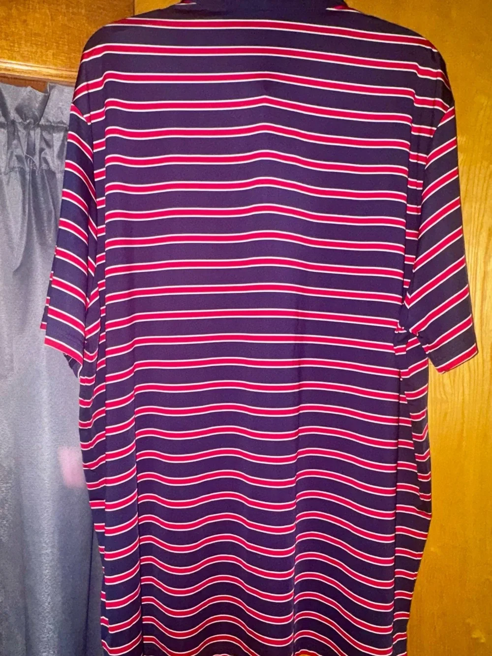 Polo by Ralph Lauren Navy Polo with Red & White Stripes